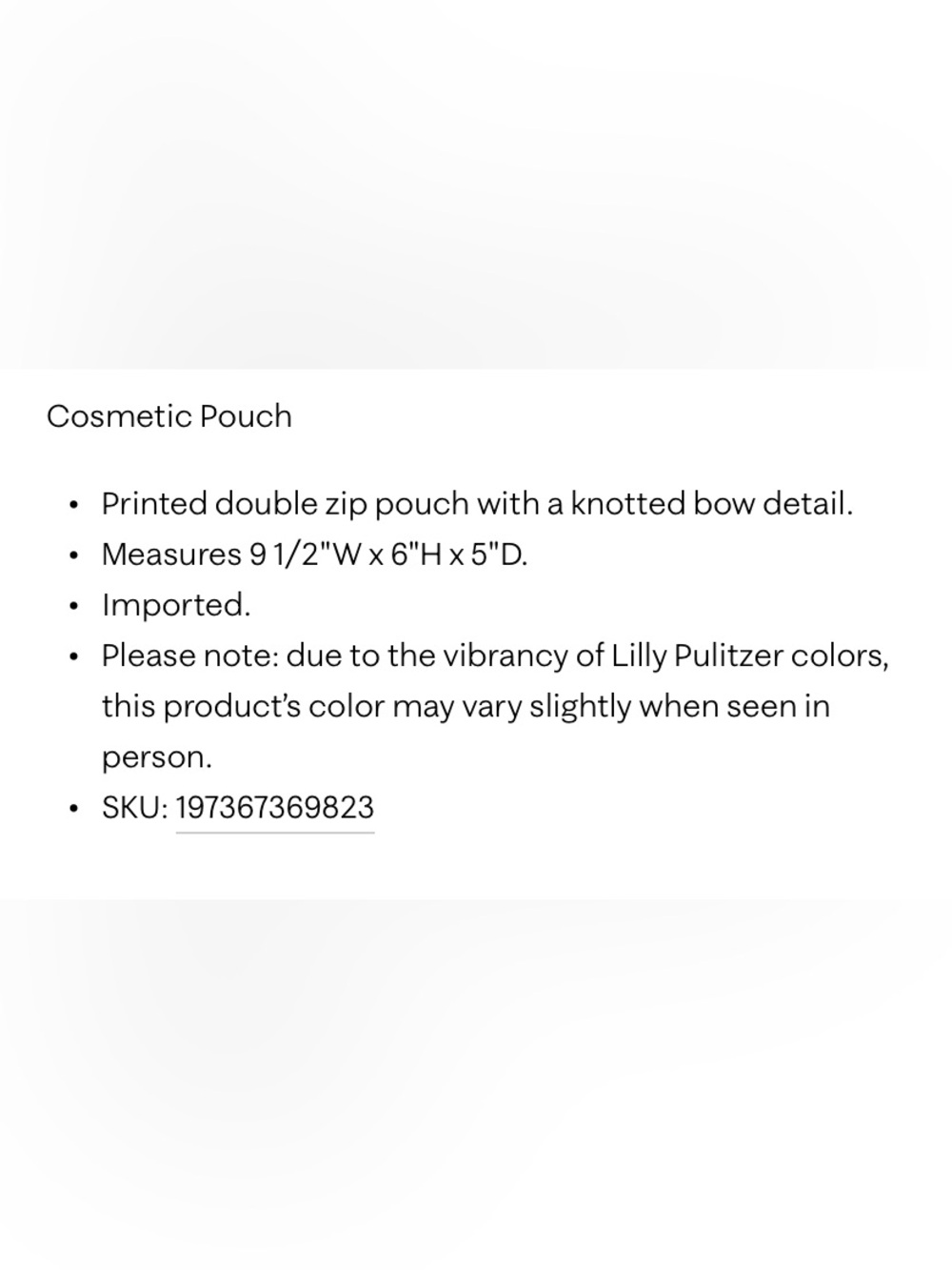 NWT Lilly Pulitzer Floral Pink Cosmetic Pouch with Gold Emblem - Picture 2 of 4